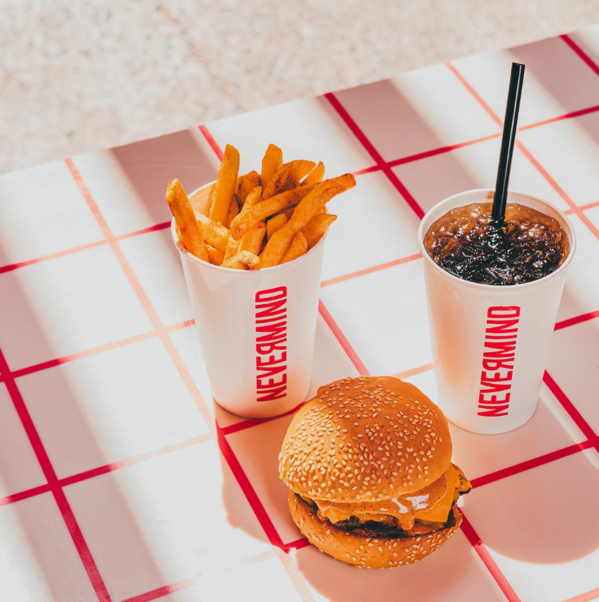 never mind burger restaurant in Olaya Riyadh